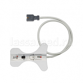 Адгезивный многоразовый датчик для детей с пластырем и кабелем (вес 10-50 кг) для пульсоксиметра sat 801 и sat 805.